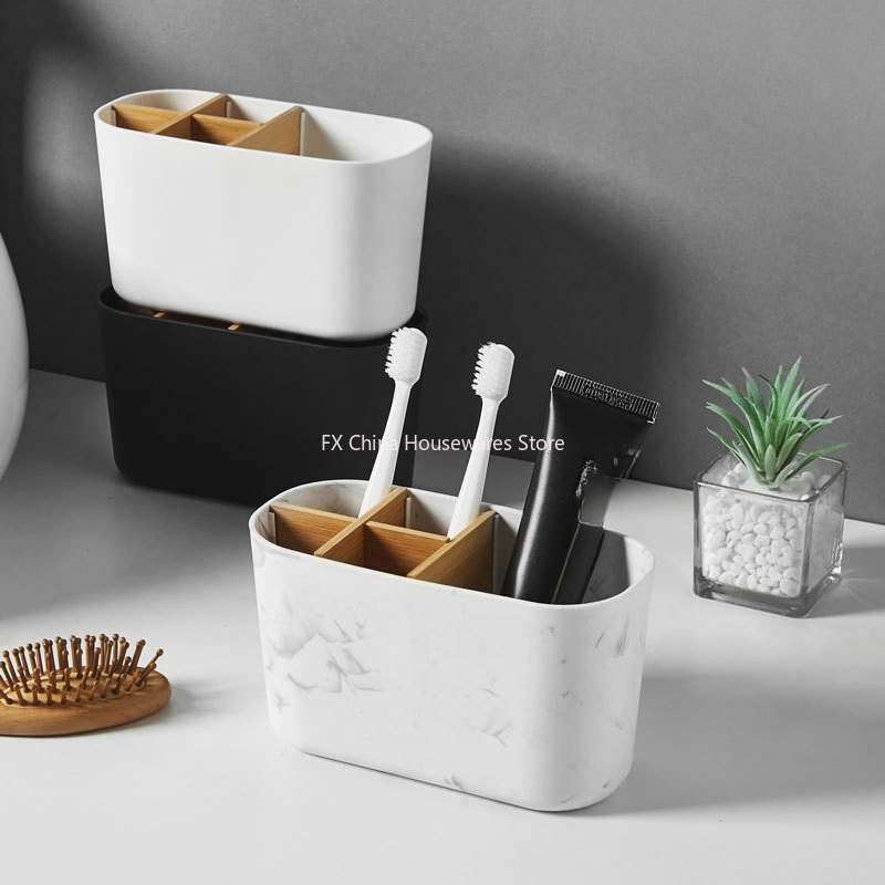 Bamboo Toothbrush Set - Suporte de Escovas de Dente de