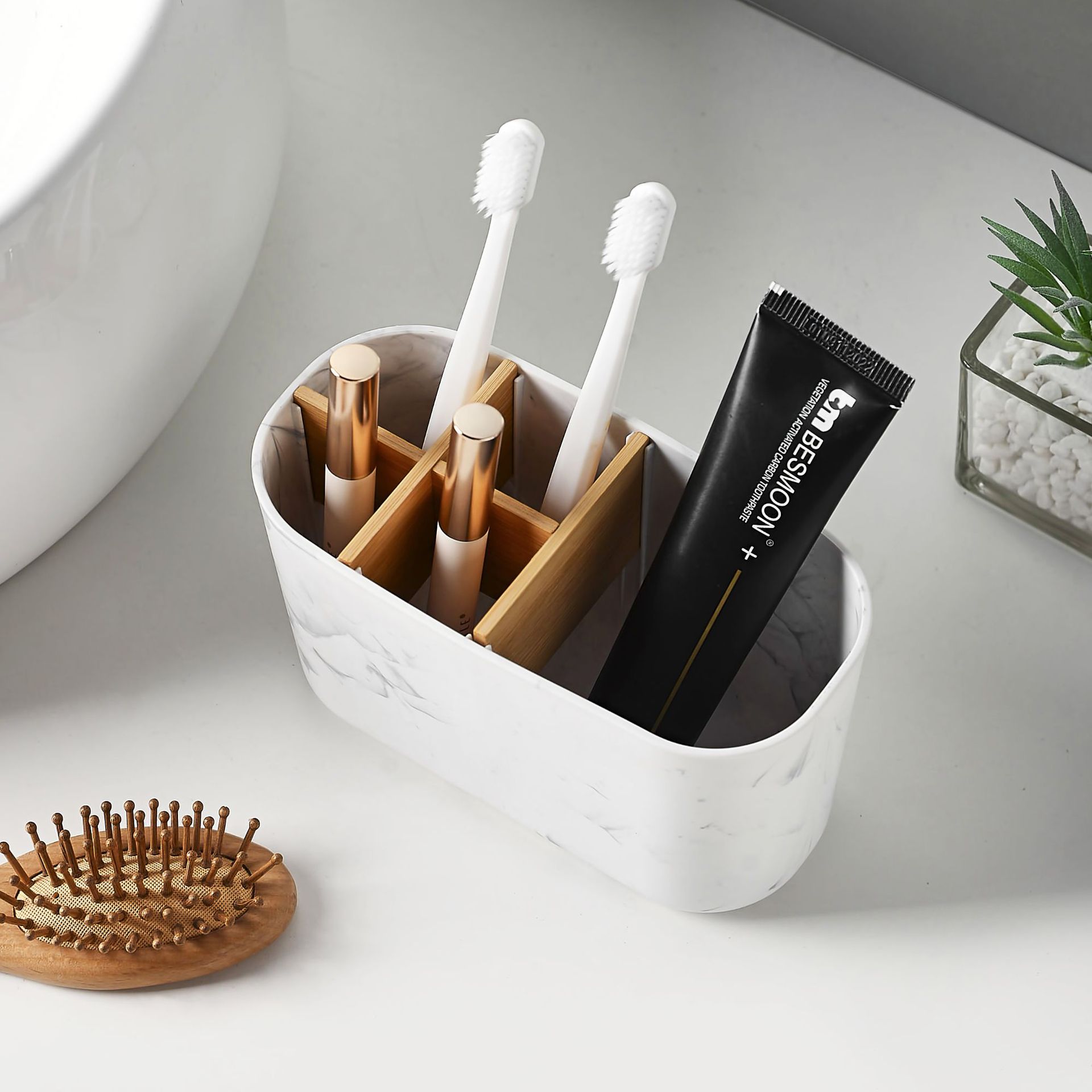 Suporte de Escovas de Dente de - Bamboo Toothbrush Set avaliação e preço