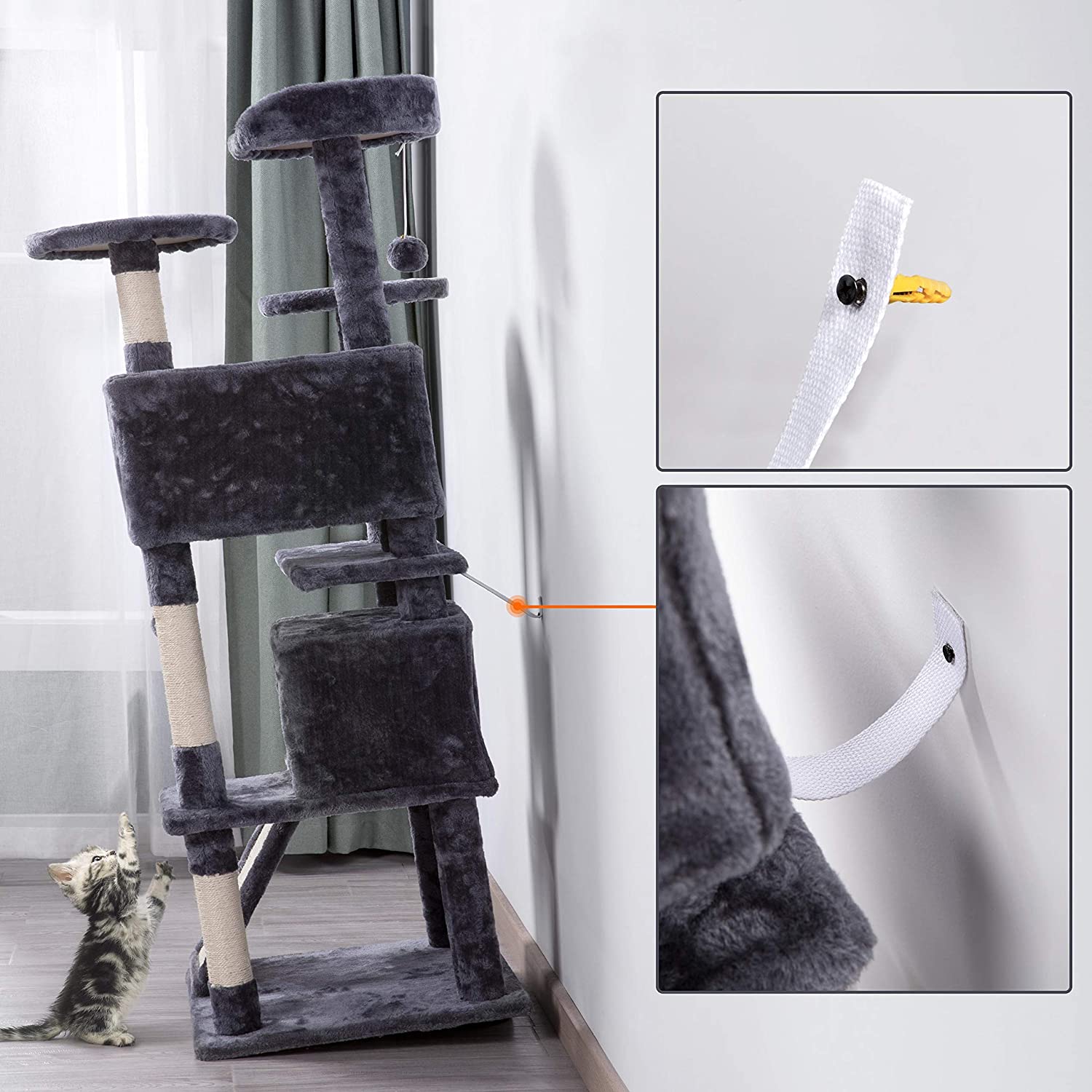 Quadro de escalada de gato de  - Sustainable Living Model avaliação e preço